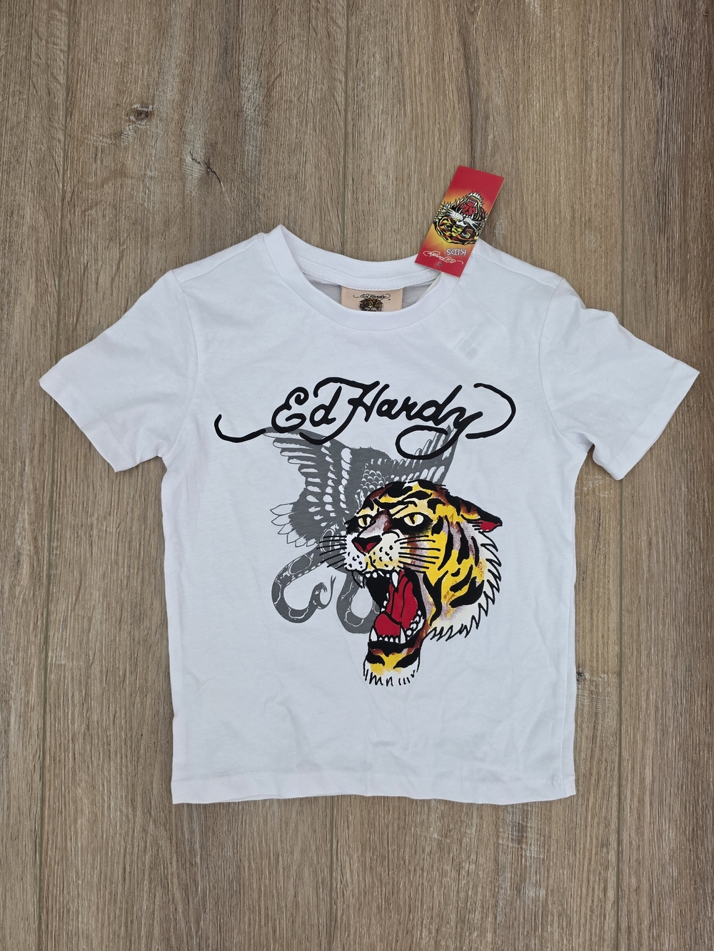 NWT Ed Hardy Boys Tiger Graphic Tee - Size 6